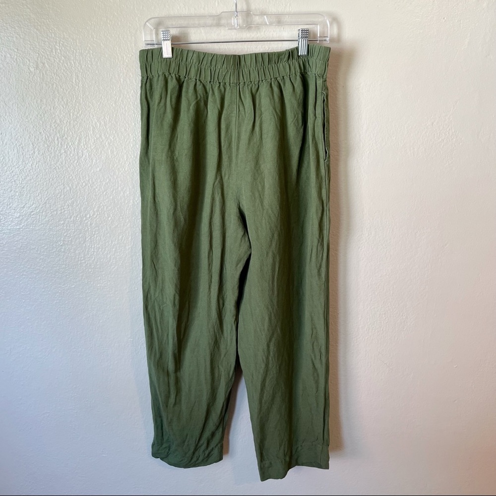 MADEWELL Tapered Huston Pull-Up Crops Green M - Picture 2 of 7